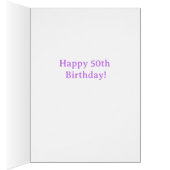 Chic 50. Geburtstagskarte (Innen (Rechts))