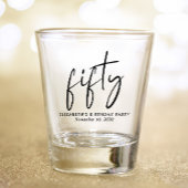Chic 50. Geburtstagsparty Schnapsglas