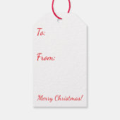 Chic 50s Lady Decorating Tree Geschenkanhänger (Rückseite)