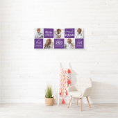 Chic 5 Foto Collage Personalisierter Abschluss Banner (Insitu)