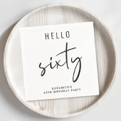 Chic 60. Geburtstagsparty Serviette