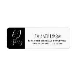 Chic 60 Schwarz-weiß 60. Rücksendeadresse