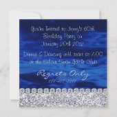 CHIC 60. Überraschung Geburtstagsschmetterling Ein Einladung (Rückseite)