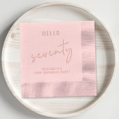 Chic 70. Geburtstagsparty Servietten Mit Folie