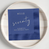 Chic 70. Geburtstagsparty Servietten Mit Folie