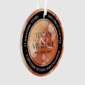 Chic 8. 32. Bronze Wedding Anniversary Acrylic Ornament (Vorderseite)