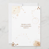 Chic a Baby Break Kaffee Brunch Babydusche Einladung (Rückseite)