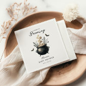 Chic 'a Baby is Brewing' Halloween Baby Shower  Serviette