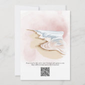 Chic 'A New Chapter Awaits' QR Code Bridal Shower Einladung (Rückseite)