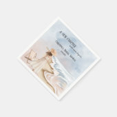 Chic 'A New Chapter' Beach and Waves Brautparty Serviette (Ecke)