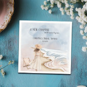 Chic 'A New Chapter' Beach and Waves Brautparty Serviette