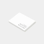 Chic A Note from Script Typografy Post-it Notes Klebezettel (angewinkelt)