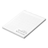 Chic A Note From Script Typography Lined Notepads Notizblock (Rotiert)