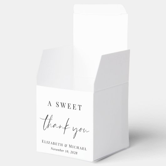 Chic A Sweet Danke Gastgeschenk Hochzeit Boxes Geschenkschachtel (Geöffnet)