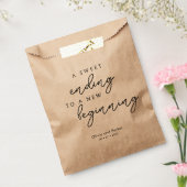 Chic A Sweet Ending to a New Beginning Wedding Geschenktütchen (Versiegelt)