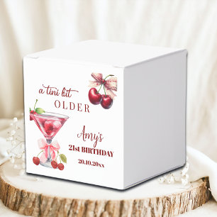 Chic A Tini Bit Älter Cherry Martini 21. Geburtsta Geschenkschachtel