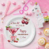 Chic A Tini Bit Älter Cherry Martini 45. Geburtsta Pappteller (Party)