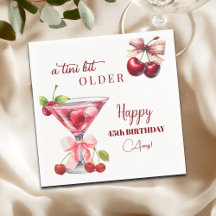 Chic A Tini Bit Älter Cherry Martini 45. Geburtsta