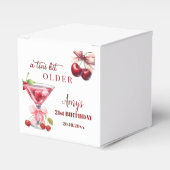 Chic A Tini Bit Older Cherry Martini 21st Birthday Geschenkschachtel (Vorderseite)