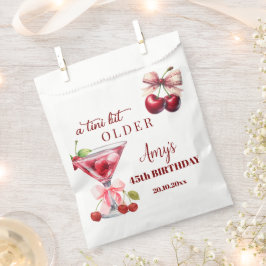Chic A Tini Bit Older Cherry Martini 45th Birthday Geschenktütchen