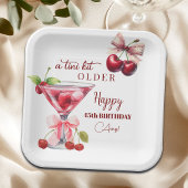Chic A Tini Bit Older Cherry Martini 45th Birthday Pappteller