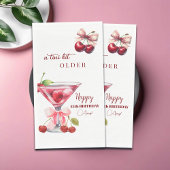Chic A Tini Bit Older Cherry Martini 45th Birthday Serviette
