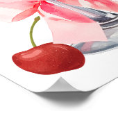 Chic A Tini Bit Older Cherry Martini 65th Birthday Poster (Ecke)