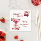 Chic A Tini Bit Older Cherry Martini 75. Geburtsta Serviette (Beispiel)