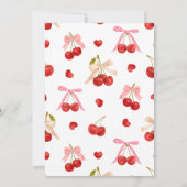 Chic A Tini Bit Older Cherry Martini 80th Birthday Save The Date (Rückseite)