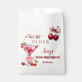 Chic A Tini Bit Older Cherry Martini 85th Birthday Geschenktütchen (Vorderseite)