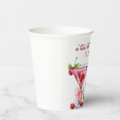 Chic A Tini Bit Older Cherry Martini 85th Birthday Pappbecher (Rechts)