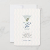 Chic a tini one boy baby dusche dankeskarte (Vorderseite)