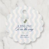 Chic a tini one boy baby dusche geschenkanhänger (Rückseite)