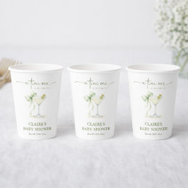 Chic A Tini One Is On The Way Baby Shower Pappbecher