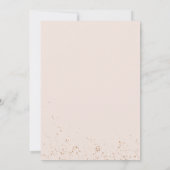 Chic Abschluss Ankündigung Rose Gold Glitzer (Rückseite)