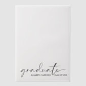 Chic Abschluss Ankündigung Vellum Overlay (Vorderseite)