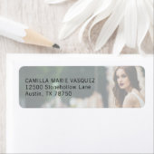 Chic Abschluss Foto Black Script Rücksendeadresse (Insitu)