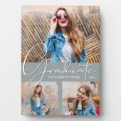 Chic Abschluss Foto Collage on Grau Fotoplatte (Vorderseite)