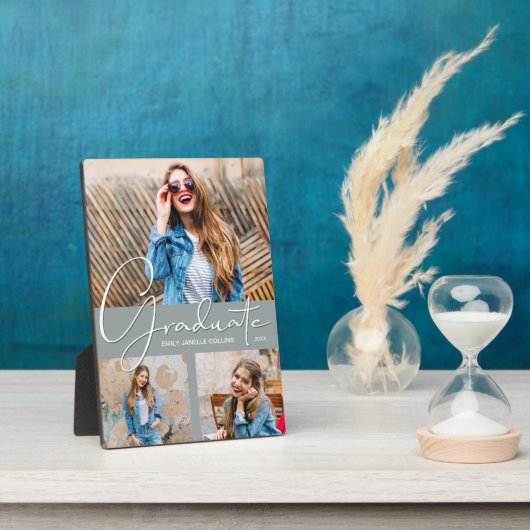 Chic Abschluss Foto Collage on Grau Fotoplatte (Seite)