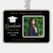 Chic Abschluss Foto Inspiration für individuelle Z Rahmen-Ornament Silber (Vorderseite)