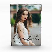 Chic Abschluss Handgeschriebenes Black Script Over Fotoblock (Vorderseite)