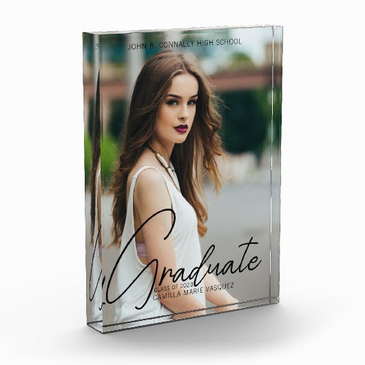 Chic Abschluss Handgeschriebenes Black Script Over Fotoblock (Links)