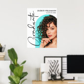 Chic Abschluss Script Arch Foto Poster (Heimbüro)