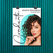 Chic Abschluss Script Arch Foto Poster