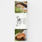 Chic Abschluss Script Typografie 2 Foto Banner (Vertikal)