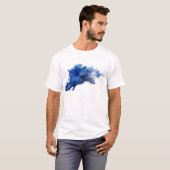 Chic ABSTRACT BLUME Designer Grafik T-Shirt (Vorne ganz)