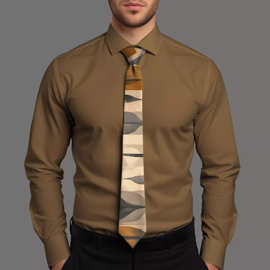 Chic Abstract Design Pattern Krawatte