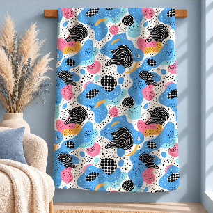 Chic Abstract Memphis Formen Kuscheldecke Design Sherpadecke