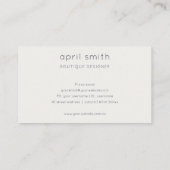 Chic Abstrakt Blush Watercolor Foliage Ernennung Visitenkarte (Rückseite)