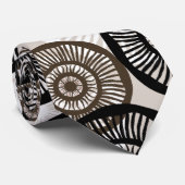 Chic Abstrakt Circle Wheel Neutral Krawatte (Gerollt)